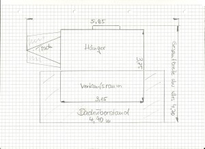 Hängerstand Skizze